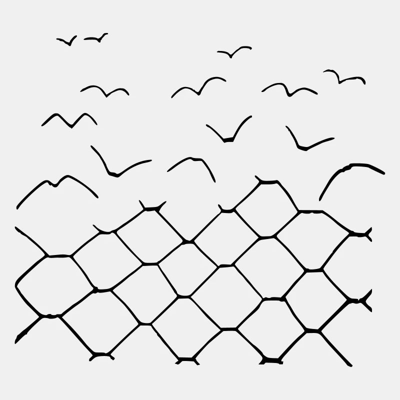 Maschendrahtzaun Vögel