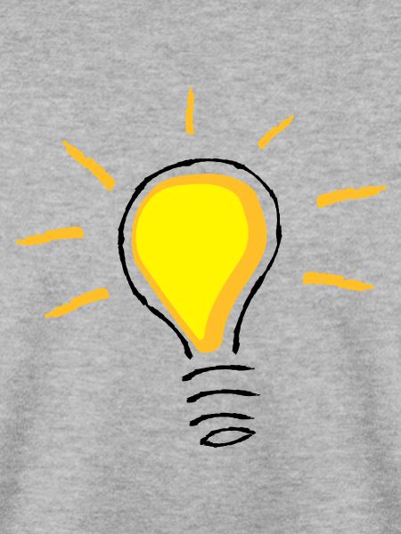 Gelbe Glühlampe angeschaltet