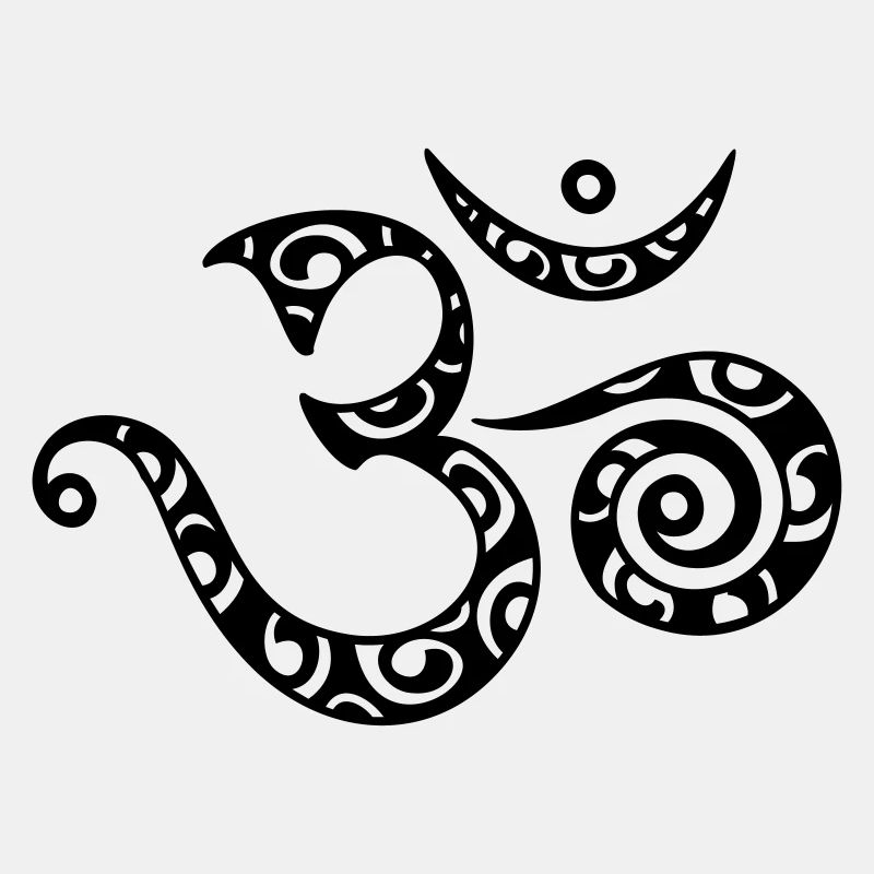 Om, mantra, motif, 23 couleurs sélectionnable librement