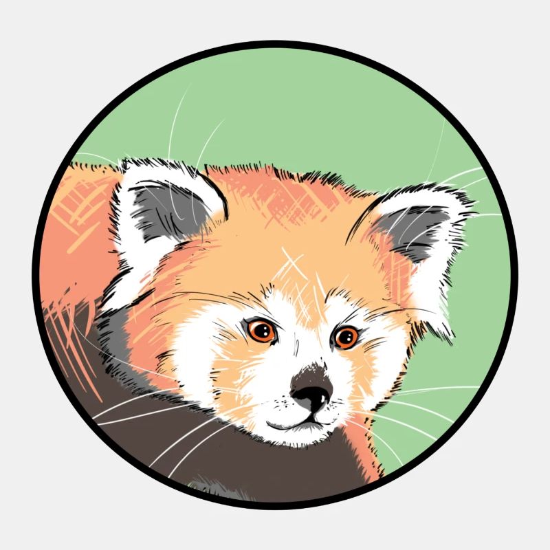 Roter Panda getragen