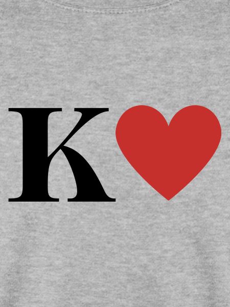 Buchstabe k Rotes Herz