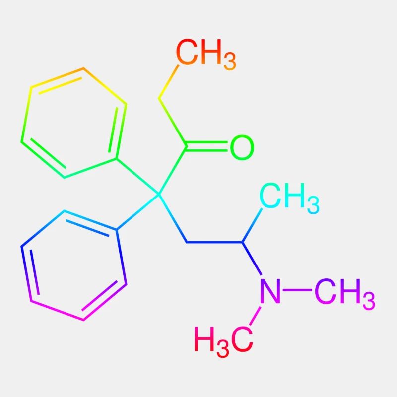 Methadone structural formula