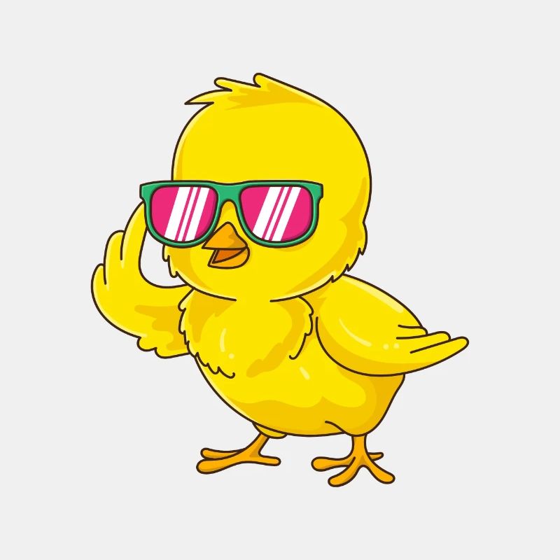 Chick Design with Sunglasses Chicken Chicken Chicken Chicken