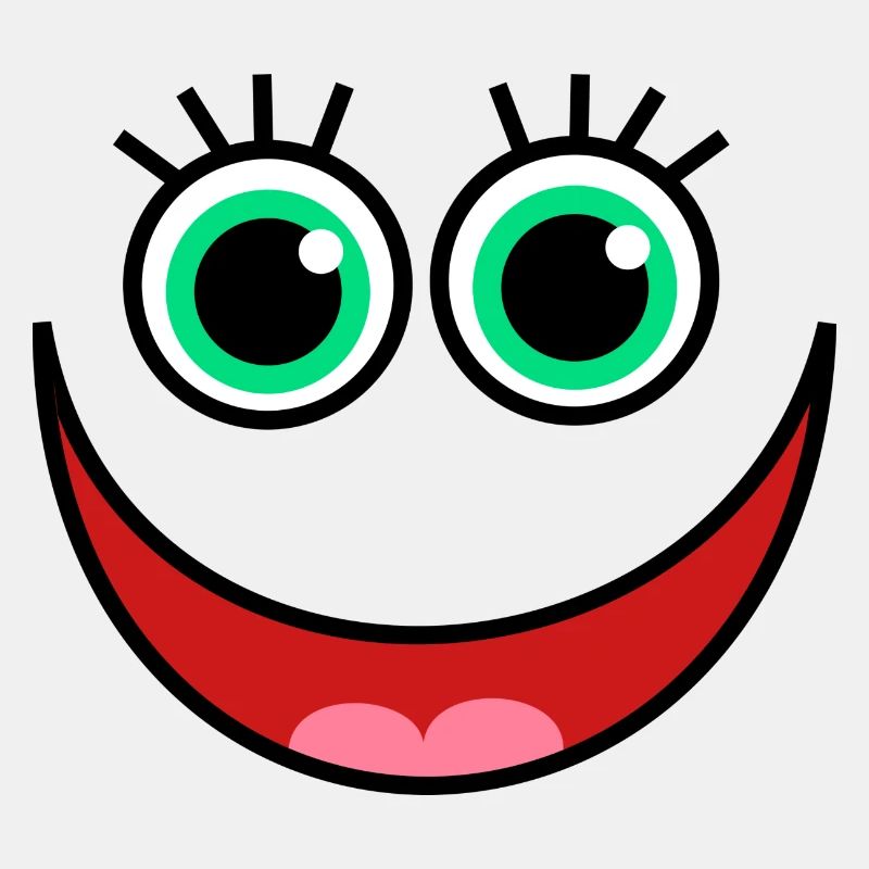 Lustiges Gesicht Augen Design