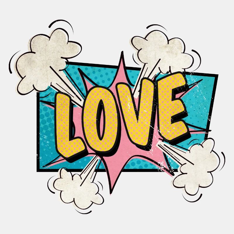 Love exploding BD style amoureux