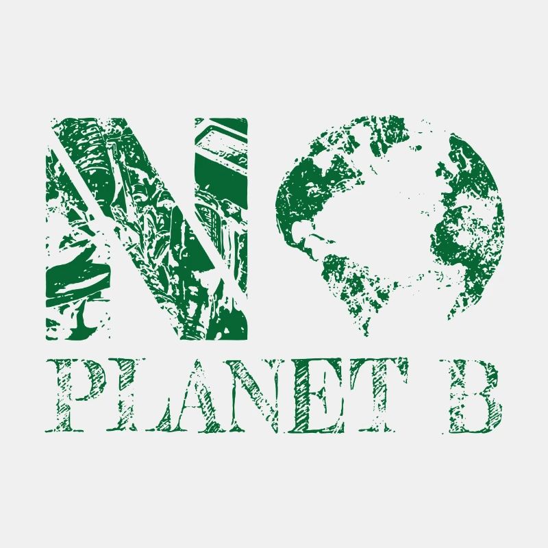 pas de planète B vert