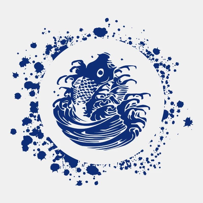 Carp kamon splash navy