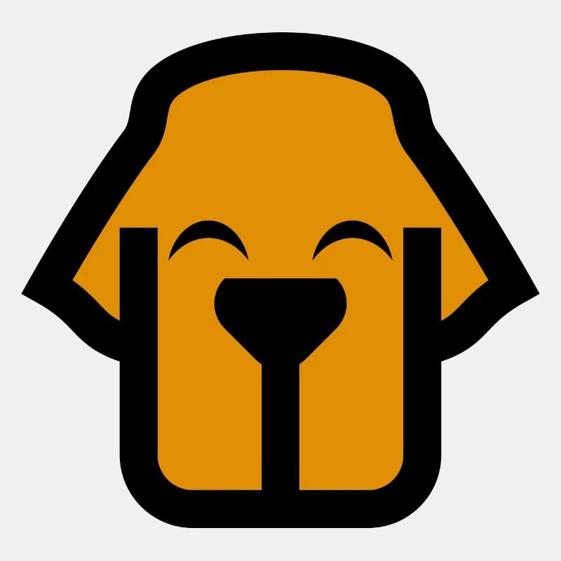 Hundegesicht Comic Logo
