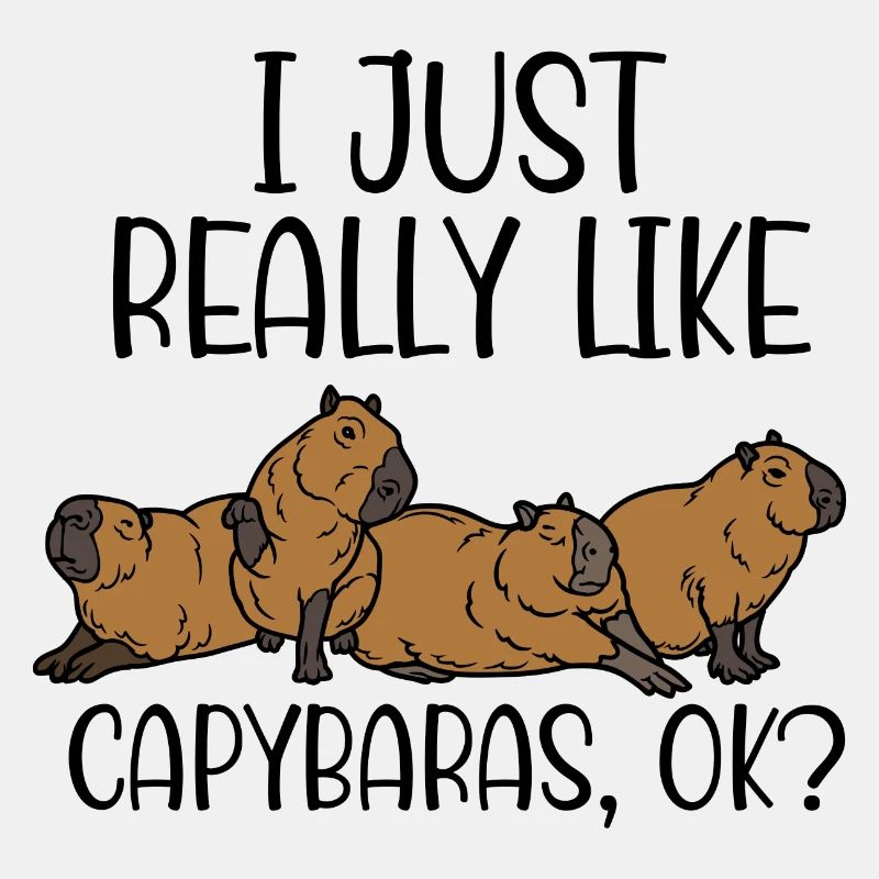 Ich mag einfach Capybaras ok