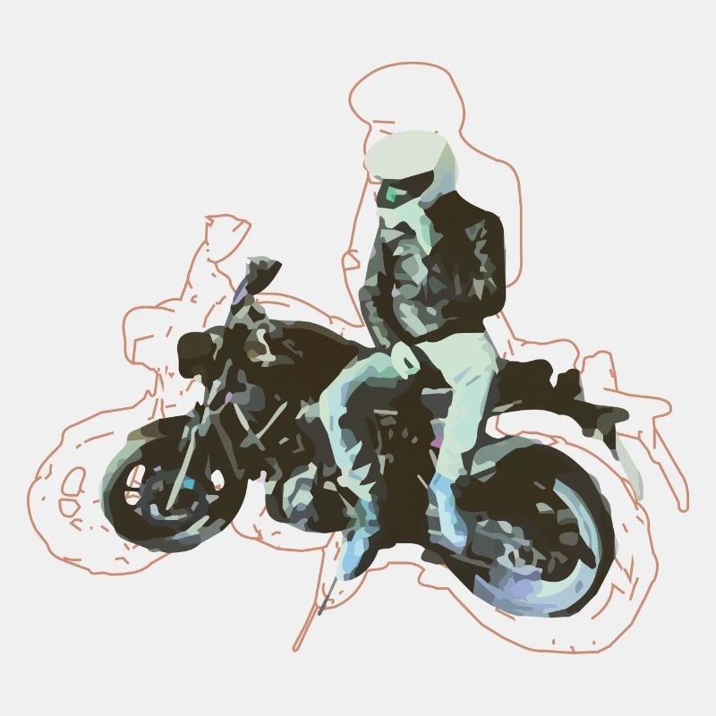 Motorrad Fahrer