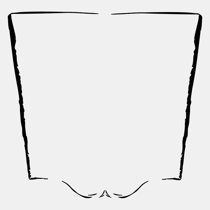 Cadre vertical + élément décoratif - Vectorgraphic