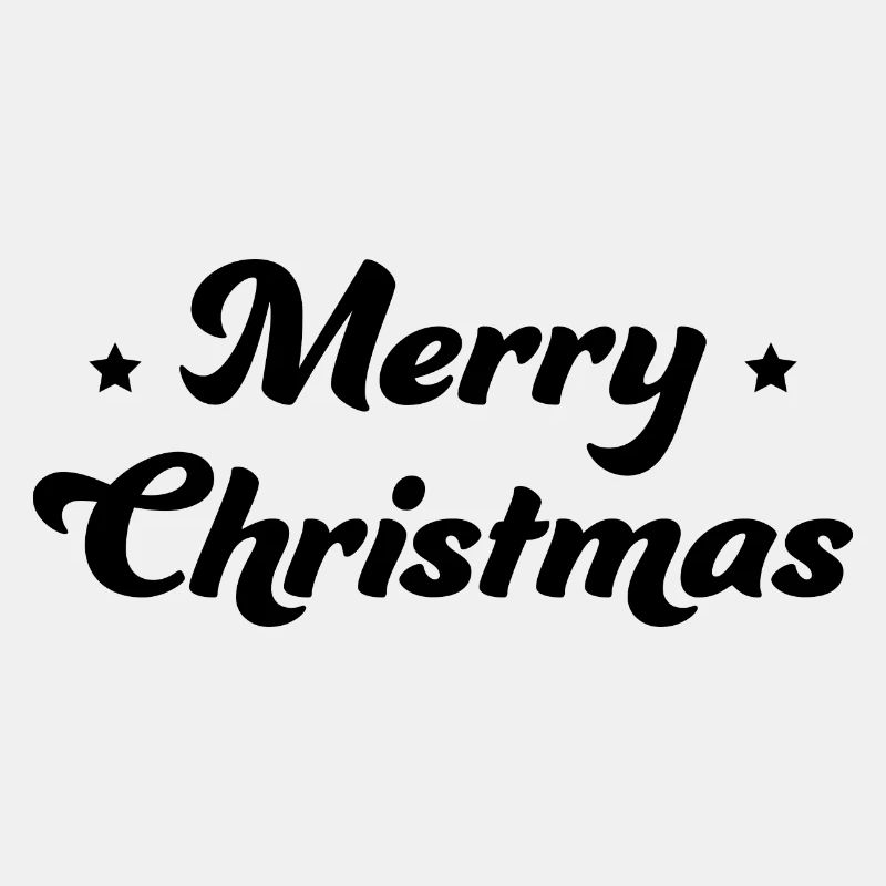 Merry Christmas Sternchen schwarz