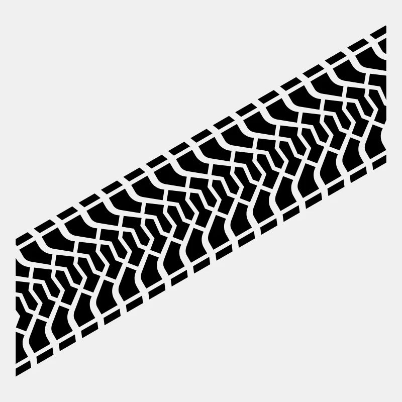Diagonal empreinte du pneu