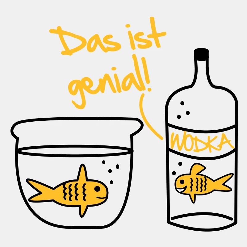 Goldfisch Wodka Design