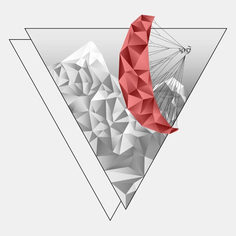 Polyscope Paraglider red