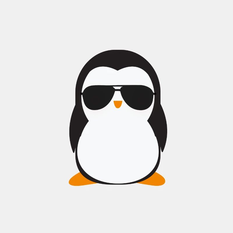 Cooler Pinguin mit Sonnenbrille