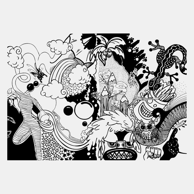 Black and white drawing
