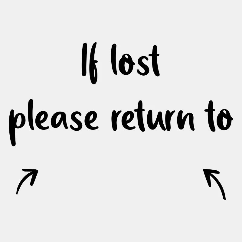 if lost please return to
