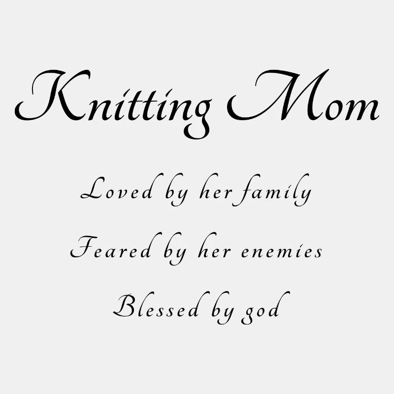 Stricken Spruch Mama
