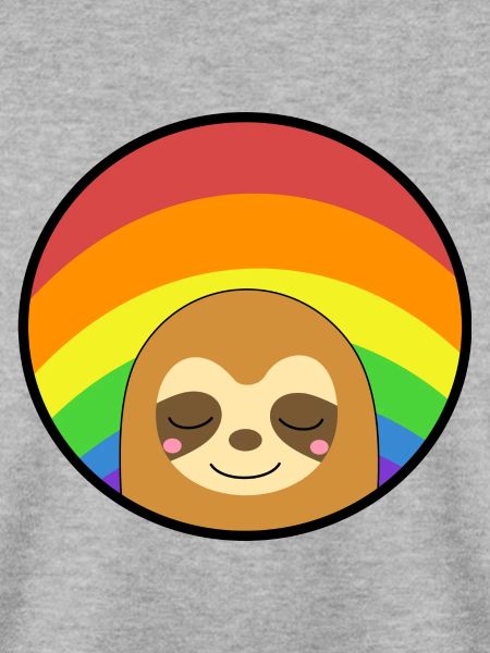 Regenbogenfahne Faultier schläft