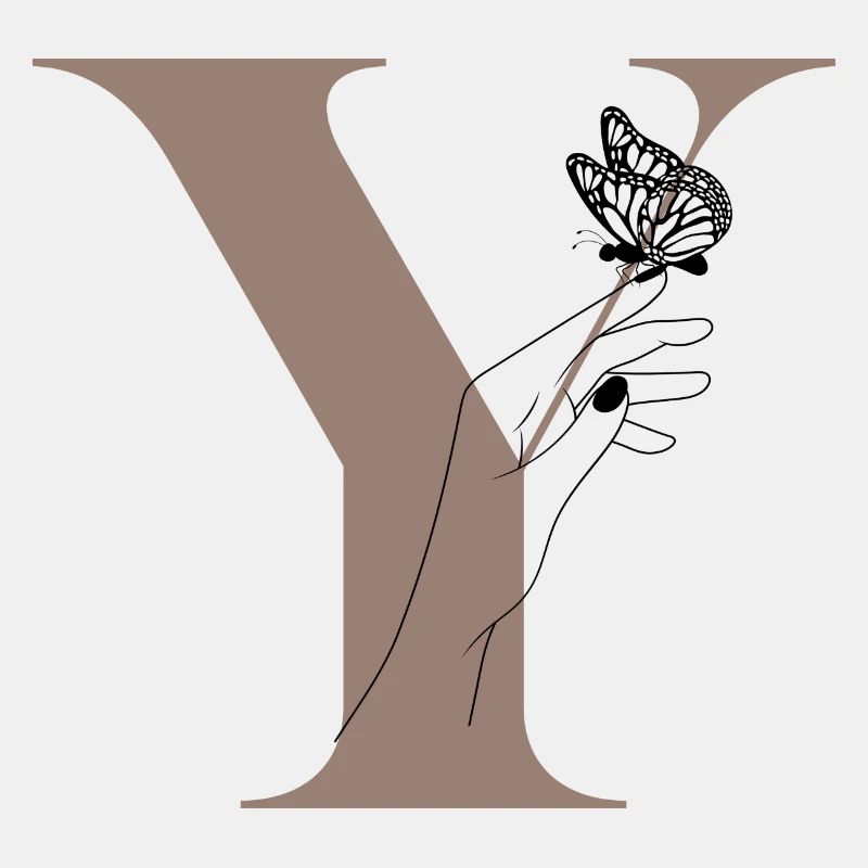 Letter Y Butterfly Magic
