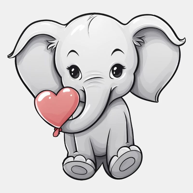 Elefant mit Herz