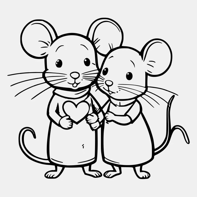 Two mice in love
