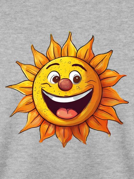 lachende Sonne mit Gesicht