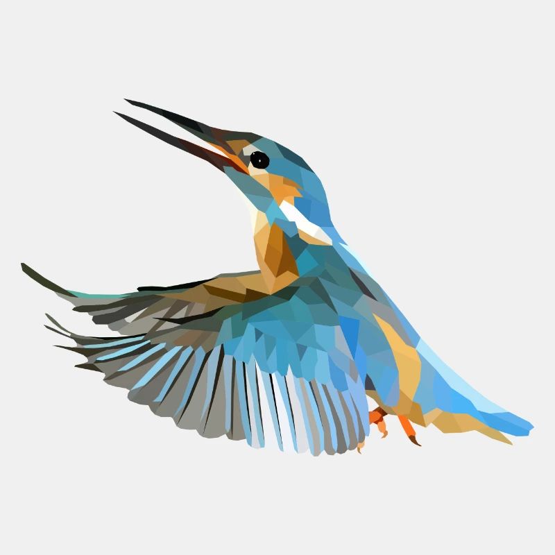 Polyart Eisvogel
