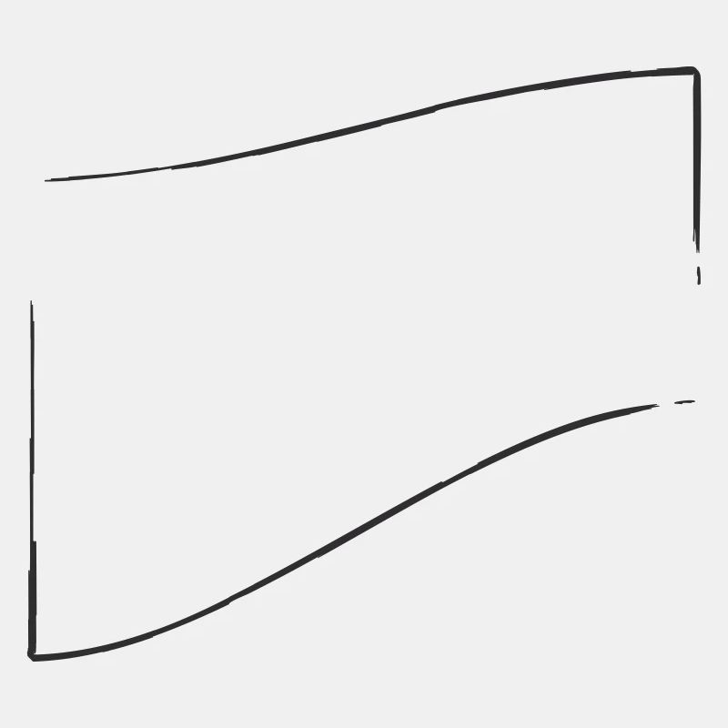 openFrame aufwärts gebogen | Vectorgraphic