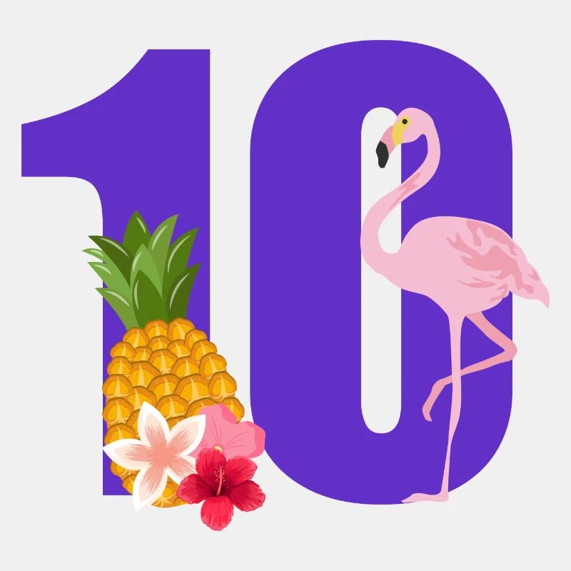 10-jähriges Jubiläum Flamingo