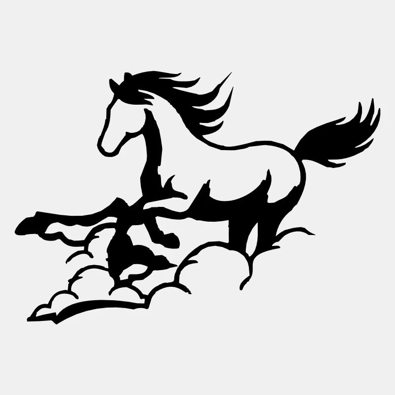 Pferd Traum Wolken