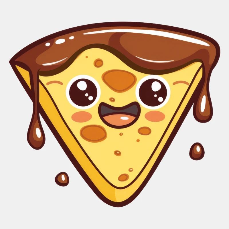Lustiges Pizzastück Comic