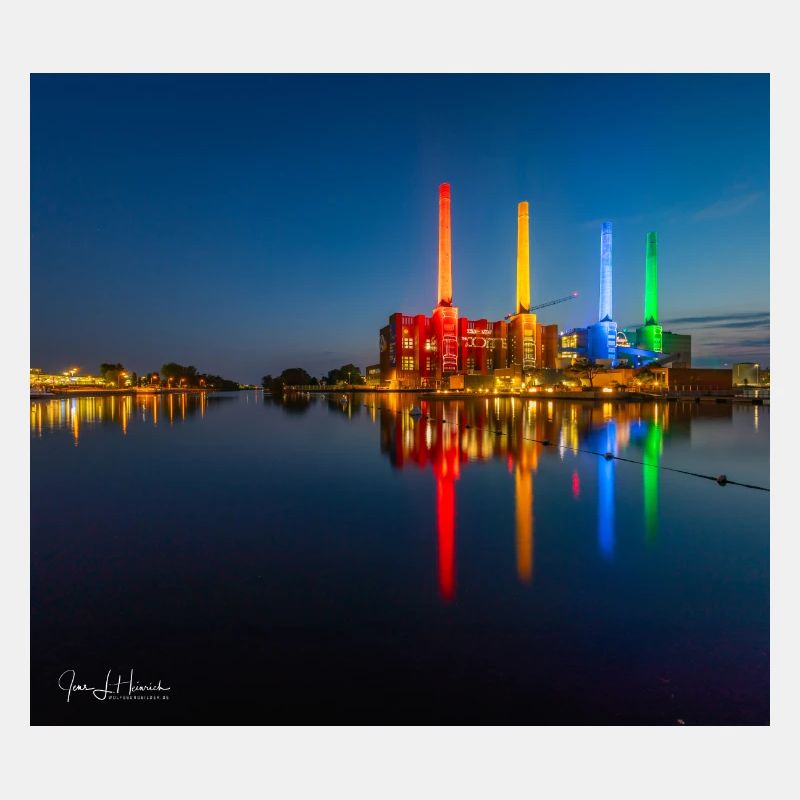Kraftwerk bunt Wolfsburg