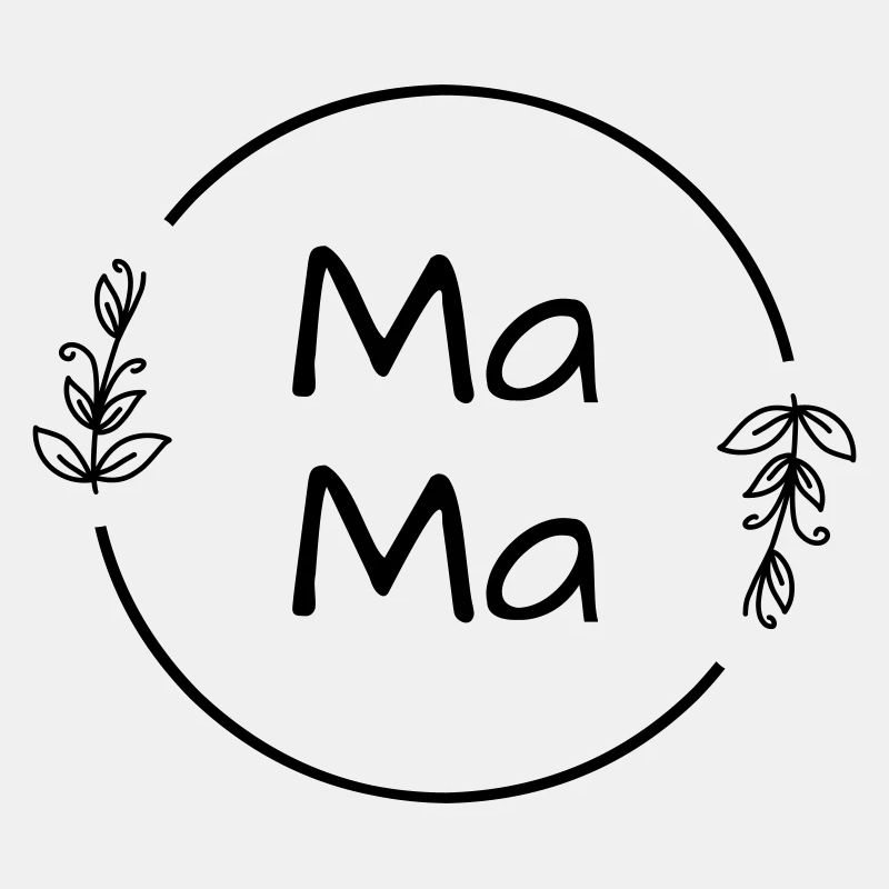 MaMa,Mamadesign im Blumenkranz,Muttertag,Mamazitat