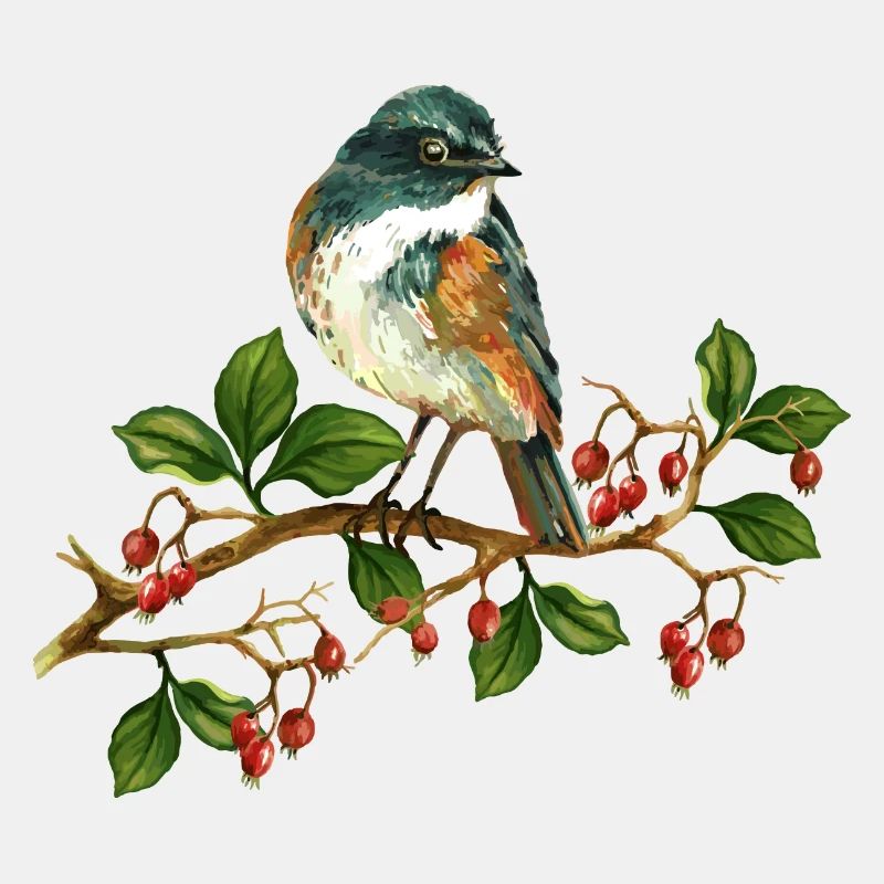 Bunter Vogel