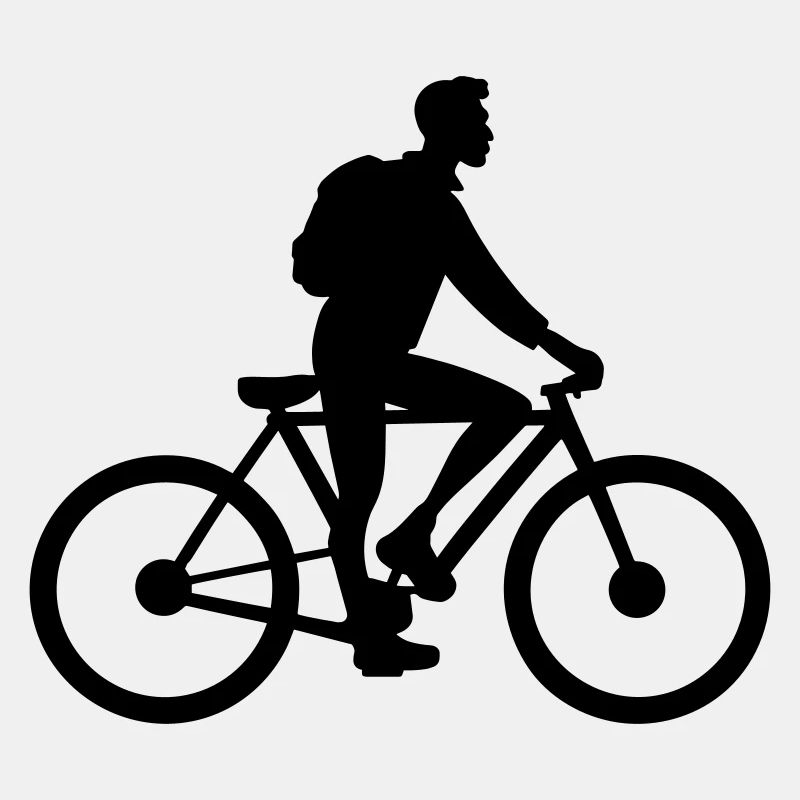 Radfahrer auf dem Fahrrad