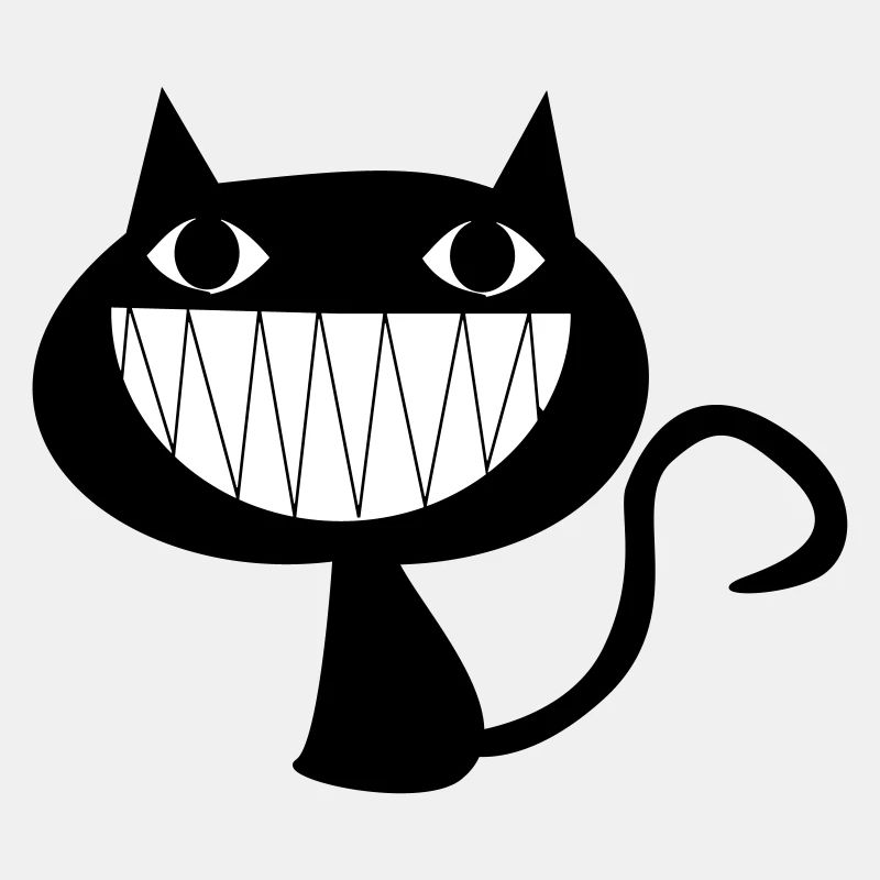 Grinsende Katze