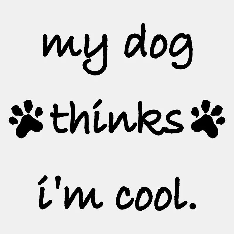 Dog thinks in the cool