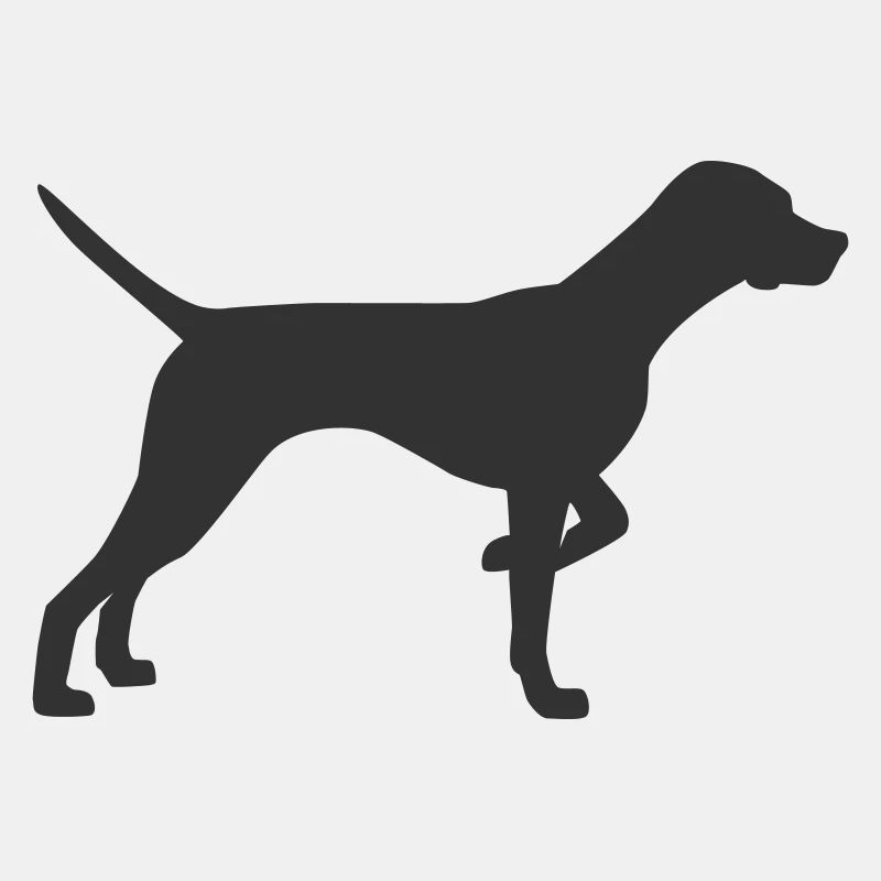 Zeigerhund-Silhouette