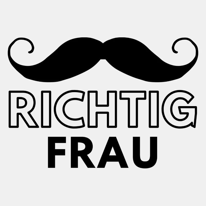 Schnurrbartstolz - Richtig Frau