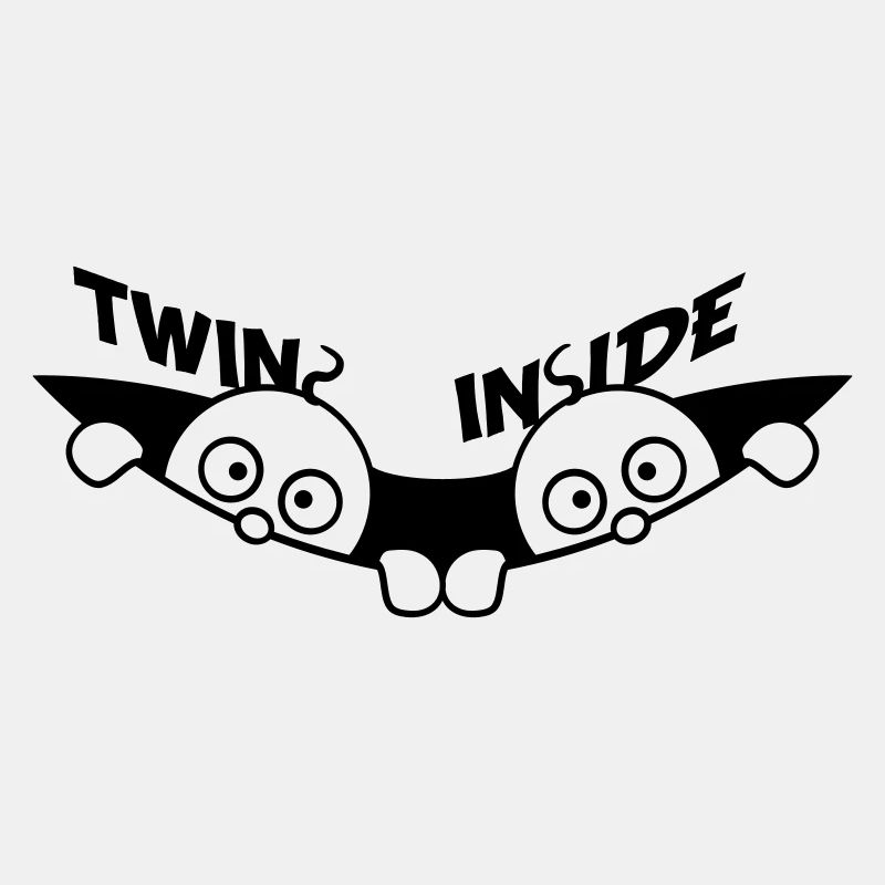 Twins Inside Zwillinge 2 Babys Schwanger Bauch