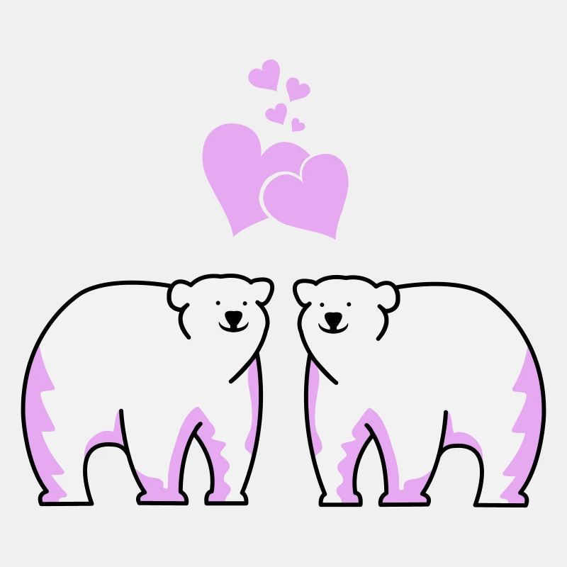 Polar bears in love