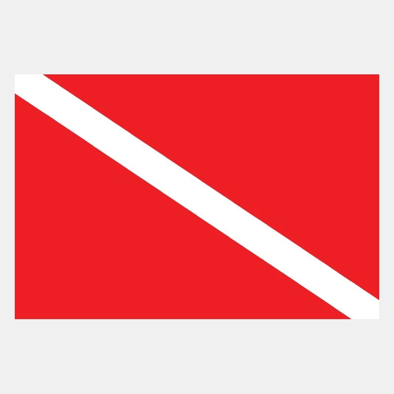 SCUBA DIVER DOWN FLAGGE