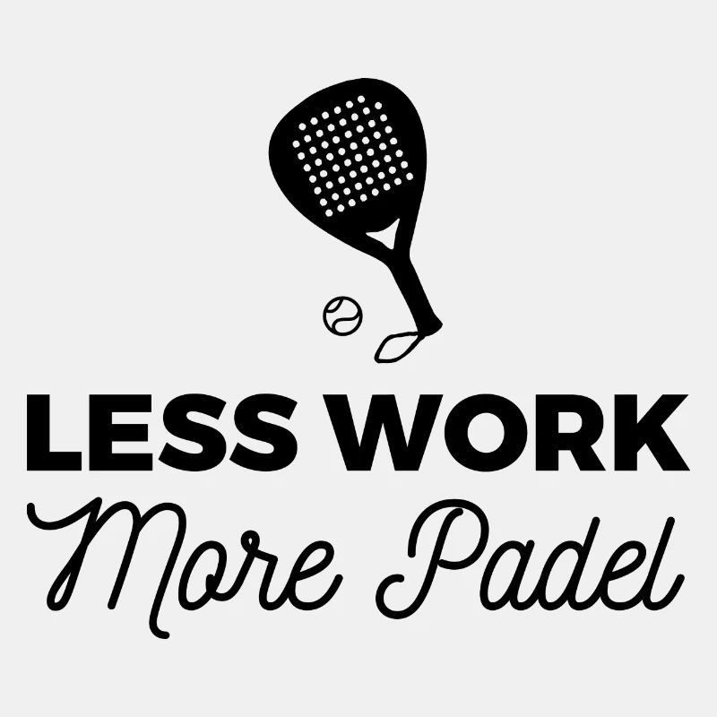 Less Work More Padel V1 noir