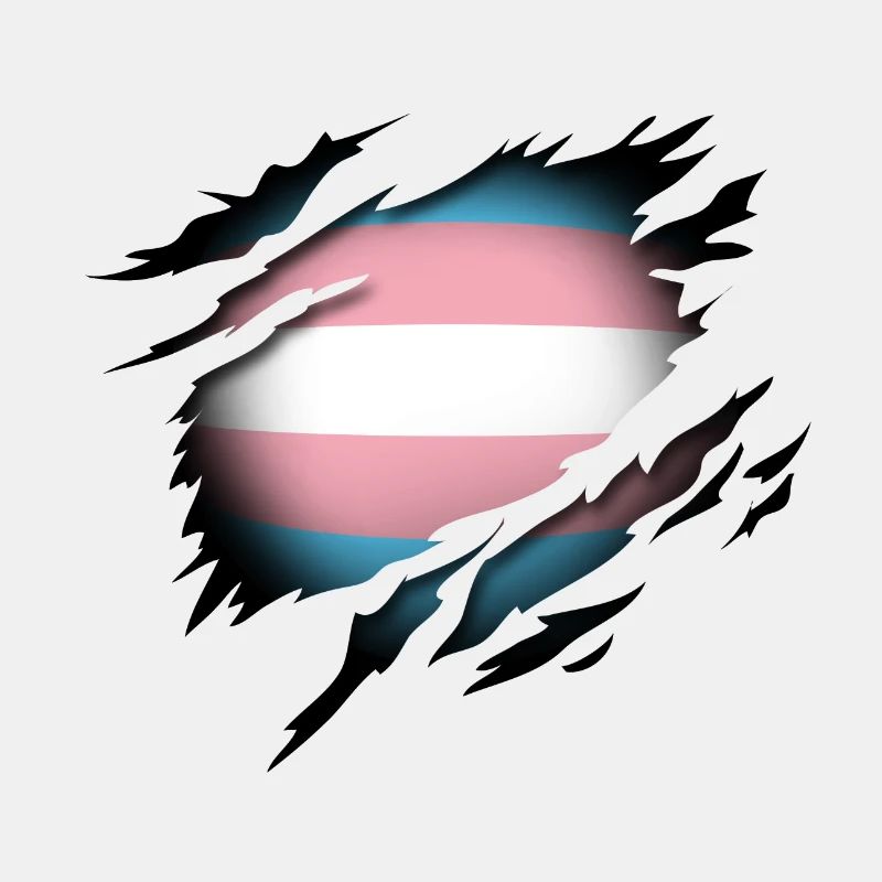 Transgender Pride im Herzen