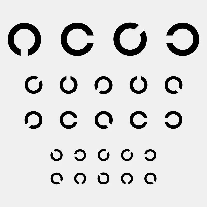 Eye test - circles