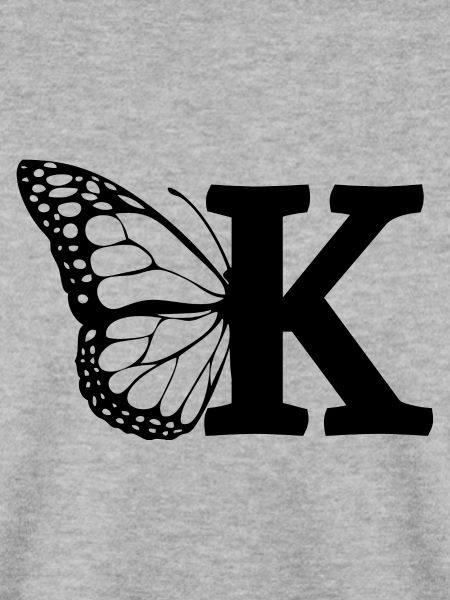 Buchstabe K Schmetterling
