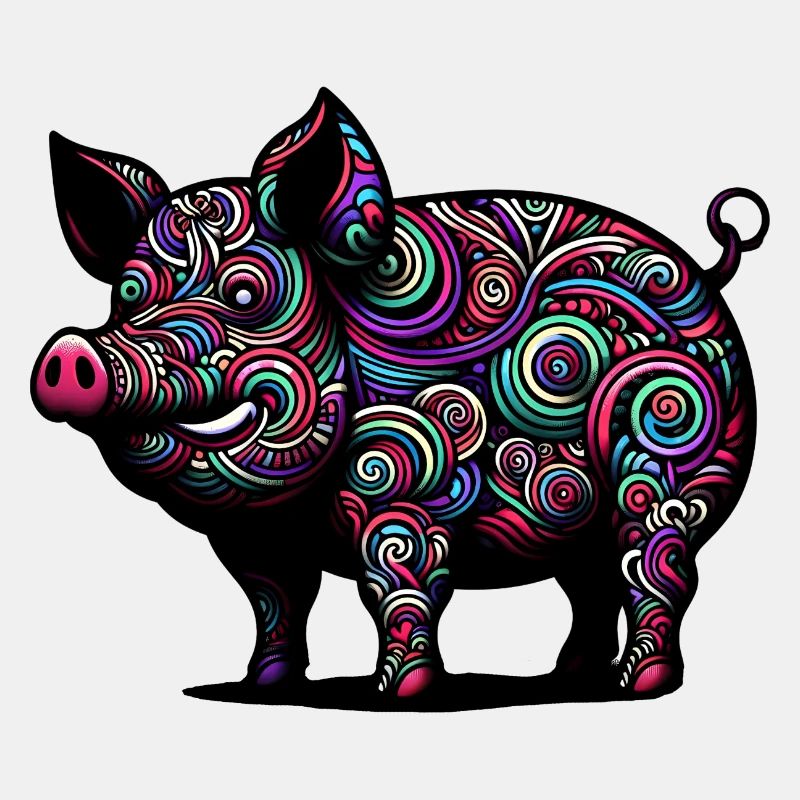 Buntes Schwein