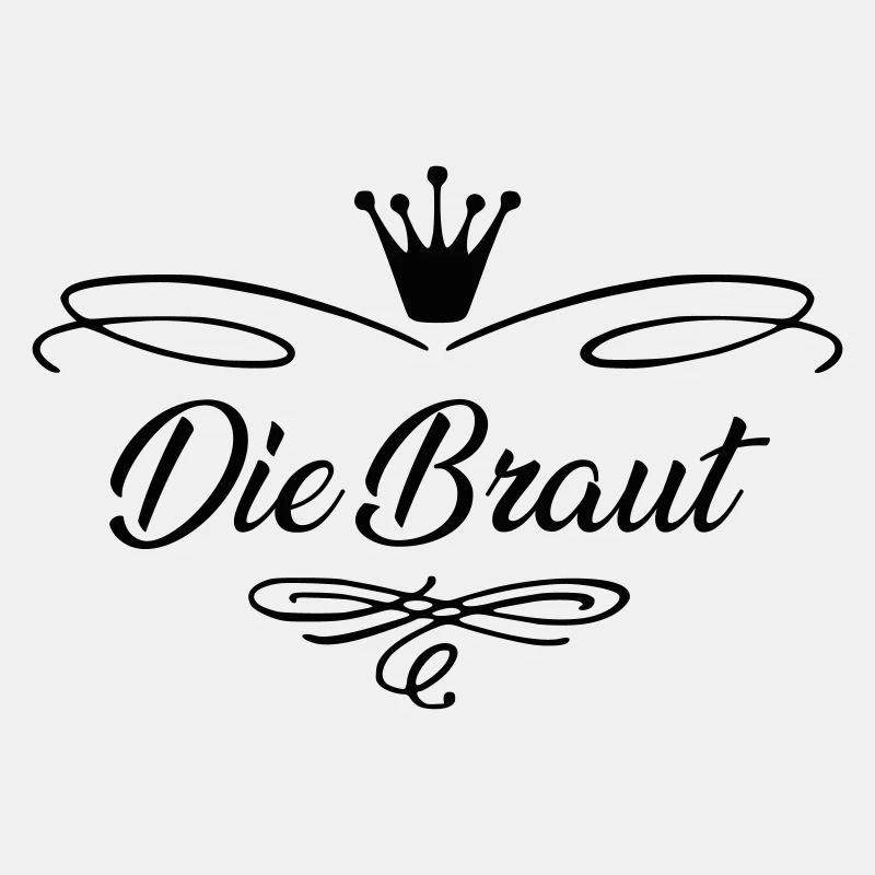Die Braut mit Krone
